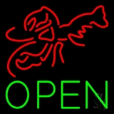 Lobster Open 1 Neon Sign