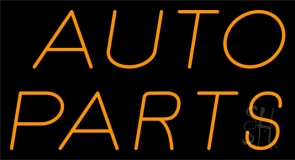 Orange Auto Parts 1 Neon Sign