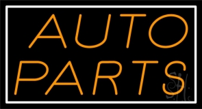 Orange Auto Parts Neon Sign