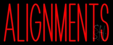 Red Alignments Neon Sign
