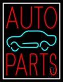 Red Auto Parts Car Logo 1 Neon Sign