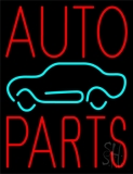Red Auto Parts Car Logo Neon Sign