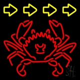 Red Crab Logo Neon Sign