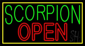 Scorpion Open 1 Neon Sign