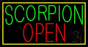 Scorpion Open 2 Neon Sign
