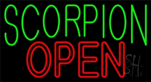 Scorpion Open Neon Sign