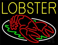 Yellow Lobster Neon Sign