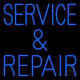 Blue Service And Repair 1 Neon Sign