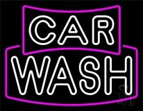 Double Stroke Car Wash Neon Sign