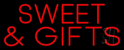 Red Sweets And Gifts Neon Sign