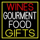 Wines Food Yellow Gifts Neon Sign
