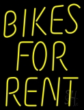 Bikes For Rent Neon Sign