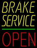 Brake Service Open Neon Sign