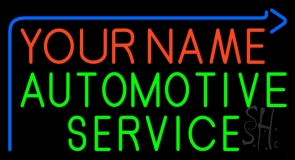 Custom Automotive Service 2 Neon Sign