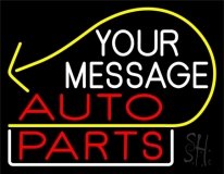 Custom Auto Parts Arrow Neon Sign