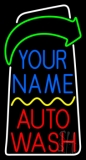Custom Blue Name Red Auto Wash 2 Neon Sign
