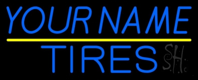 Custom Blue Tires Neon Sign