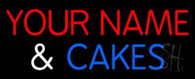 Custom Cakes Neon Sign