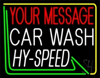 Custom Car Wash Block 2 Neon Sign