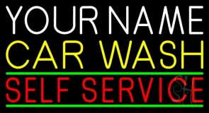 Custom Car Wash Self Service 1 Neon Sign