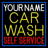 Custom Car Wash Self Service Neon Sign