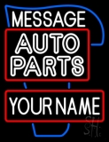 Custom Double Stroke Auto Parts Block Neon Sign
