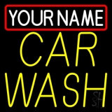 Custom Double Stroke Car Wash Block Neon Sign