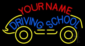Custom Driving School Car Logo Neon Sign