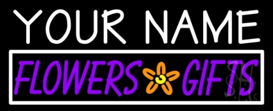 Custom Flowers And Gifts Neon Sign