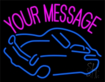 Custom Pink Name Car Neon Sign