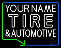Custom Tire Automotive 1 Neon Sign