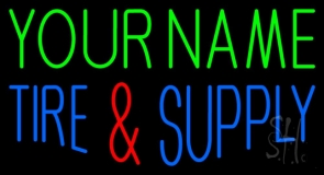 Custom Tires And Supply 1 Neon Sign