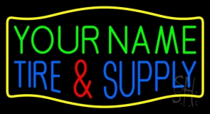 Custom Tires And Supply Neon Sign
