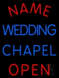 Custom Wedding Chapel Open Neon Sign