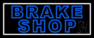 Double Stroke Brake Shop Neon Sign