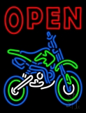 Double Stroke Red Open Bike Logo Neon Sign