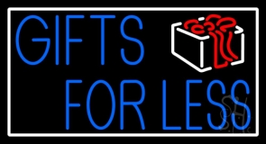 Gifts For Less With Logo Neon Sign