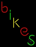 Multicolored Bikes Neon Sign