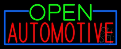 Open Automotive Neon Sign
