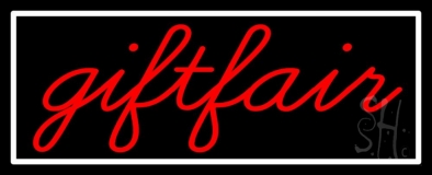 Red Gift Fair Neon Sign