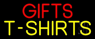 Red Gifts Yellow Tshirts Neon Sign