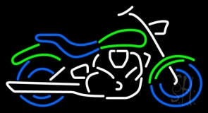 Street Motorcycle Logo Neon Sign