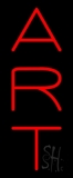 Vertical Red Art 1 Neon Sign