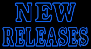 Blue New Releases Block Neon Sign