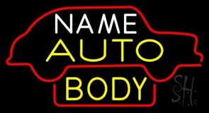 Custom Auto Body 2 Neon Sign