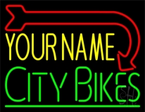 Custom Bikes Green Line 1 Neon Sign