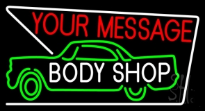 Custom Body Shop Car Logo Neon Sign