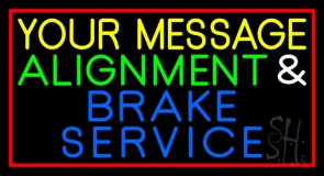 Custom Brake Service 1 Neon Sign