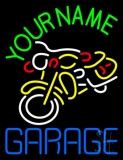 Custom Garage With Bike Logo Neon Sign