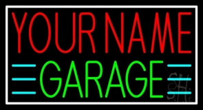 Custom Green Garage Neon Sign